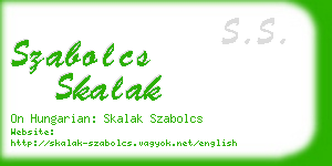 szabolcs skalak business card